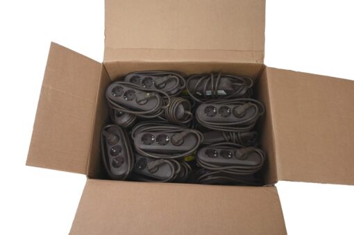 50x Socket strip, 3-way earth contact 1,5m schuko cable - Image 4