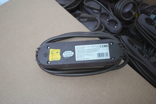 50x Socket strip, 3-way earth contact 1,5m schuko cable - Image 7