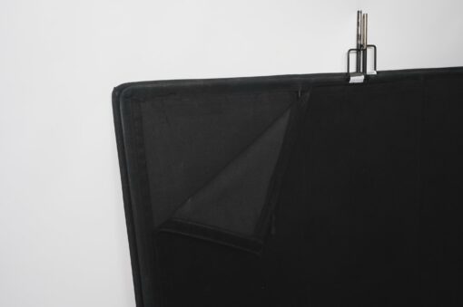 48" x 48" Solid Black Flag Floppy Cutter - Image 2