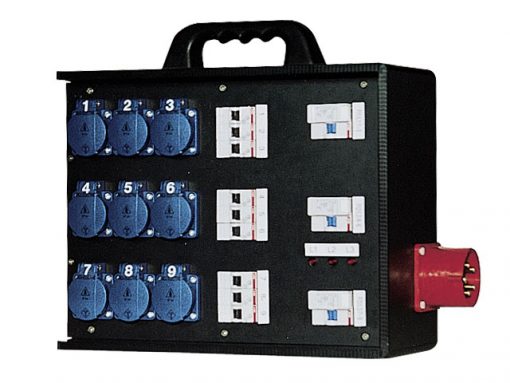 Mobile 32 amp Briefcase Distribution Box 114-06-665
