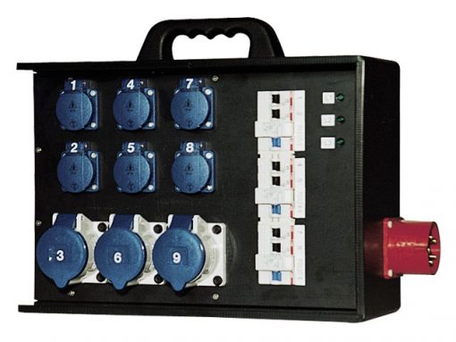 Mobile 32 amp Briefcase Distribution Box 114-06-668