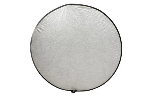 Folding reflector Ø 118 cm, round light reflector silver/white - Image 3