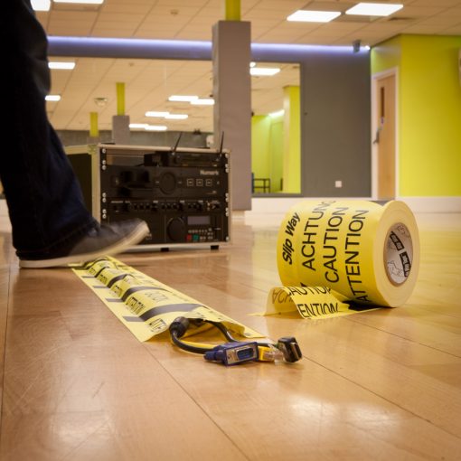 Slipway Cable Cover Tape   145mm x 30m black / Yellow - Image 3