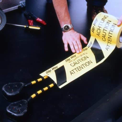 Slipway Cable Cover Tape   145mm x 30m black / Yellow - Image 4