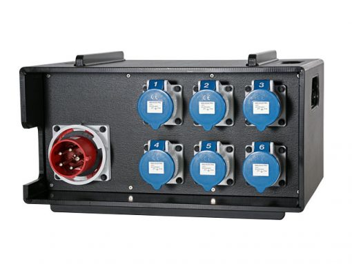 Stackable Mobile 63 amp power distributor 114-05-517