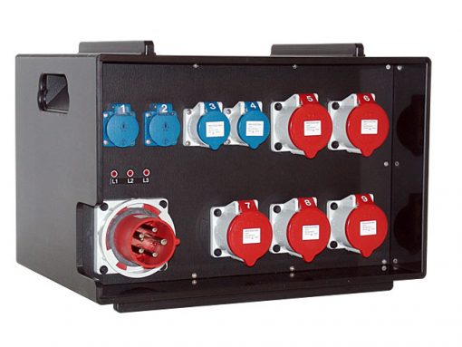 Stackable Mobile 125 amp power distributor 114-06-084