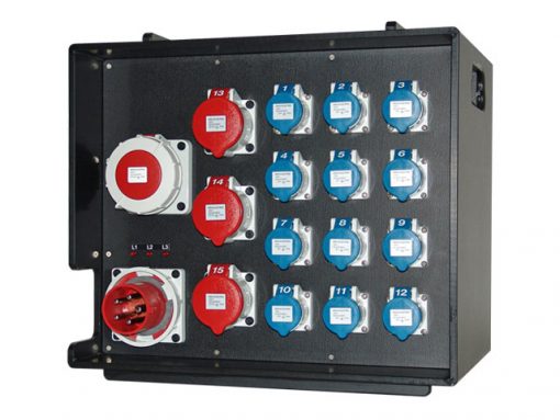 Stackable Mobile 63 amp power distributor 114-06-917