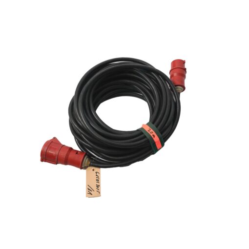 CEE 32A 400V 5P red extensions cables 20m