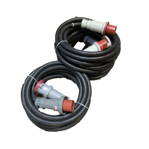 CEE 125A 400V 5P red extensions cables 12,5m 35 mm²