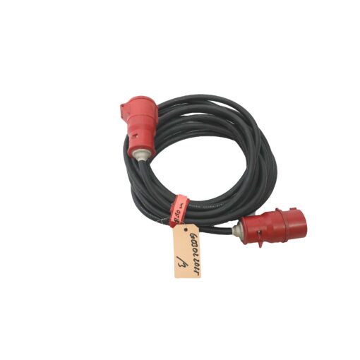 CEE 16A 400V 5P 5x2,5mm² red extensions cables 8-10m