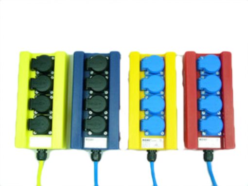 Schuko block 4x